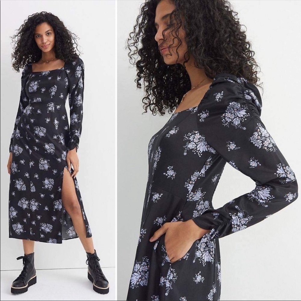 New Anthropologie Maeve Hedy Floral Midi Dress